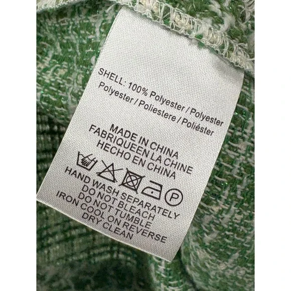 Green Checkered Women's Trousers - Picture 15 of 16